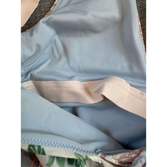 We are Hah Floral Wrap One Piece Swimsuit Size S - Picture 4 of 8